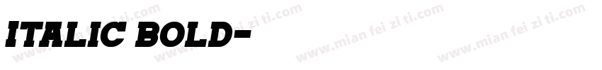 Italic bold字体转换
